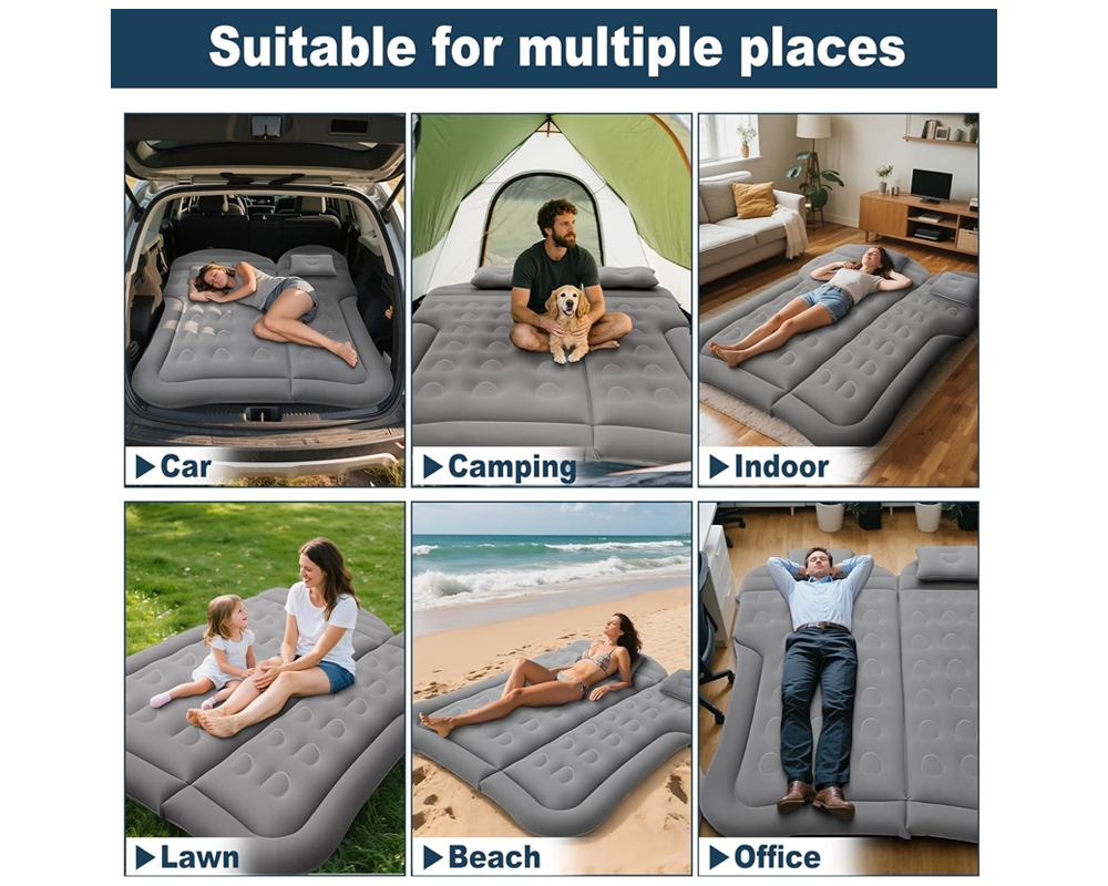 Car Air Mattress – Inflatable Travel Bed for SUV Rear Seat & Trunk