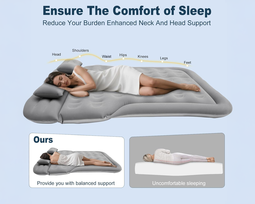 Car Air Mattress – Inflatable Travel Bed for SUV Rear Seat & Trunk