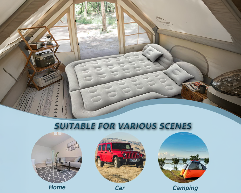 Car Air Mattress – Inflatable Travel Bed for SUV Rear Seat & Trunk