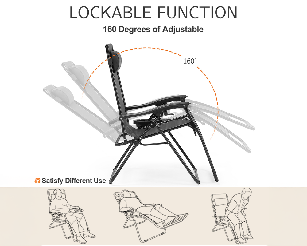 Outdoor Folding Recliner Chair