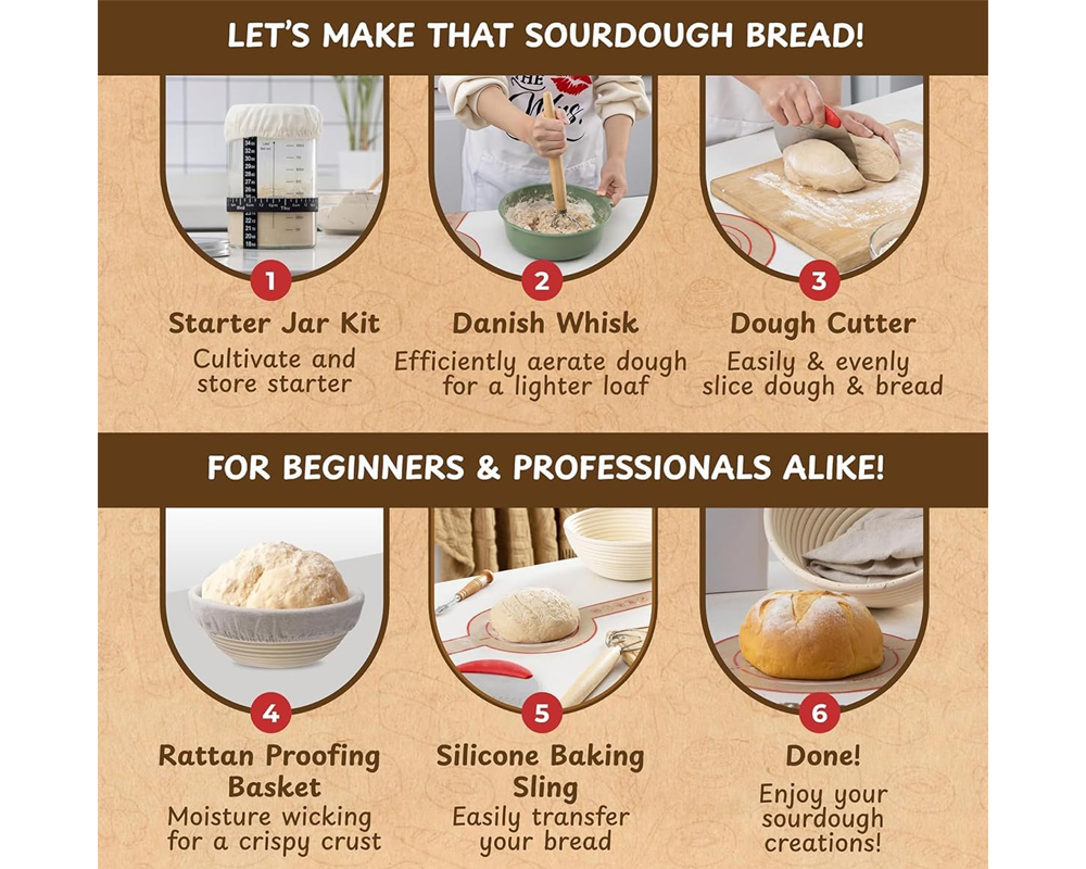 Sourdough Bread Making Kit for Home Bakers