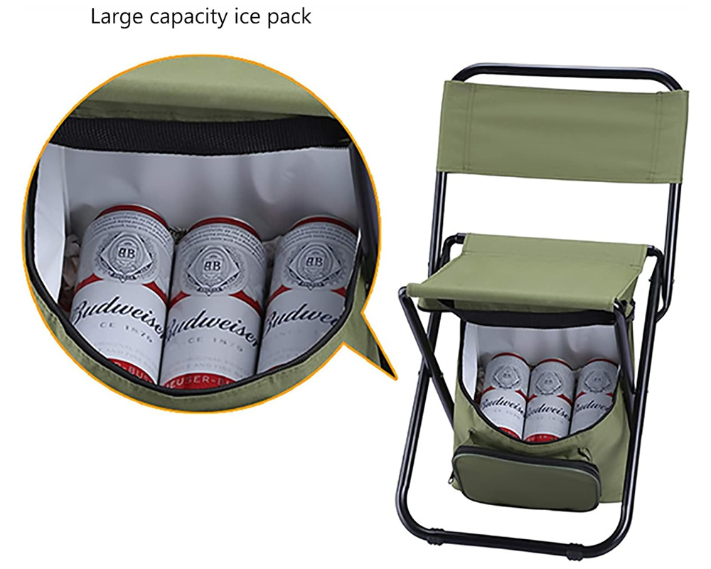 Foldable Camping Fishing Chair – Portable Backpacking Chair with Carry Bag