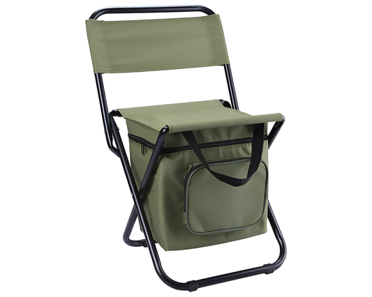 Foldable Camping Fishing Chair - Portable Backpacking Chair with Carry Bag