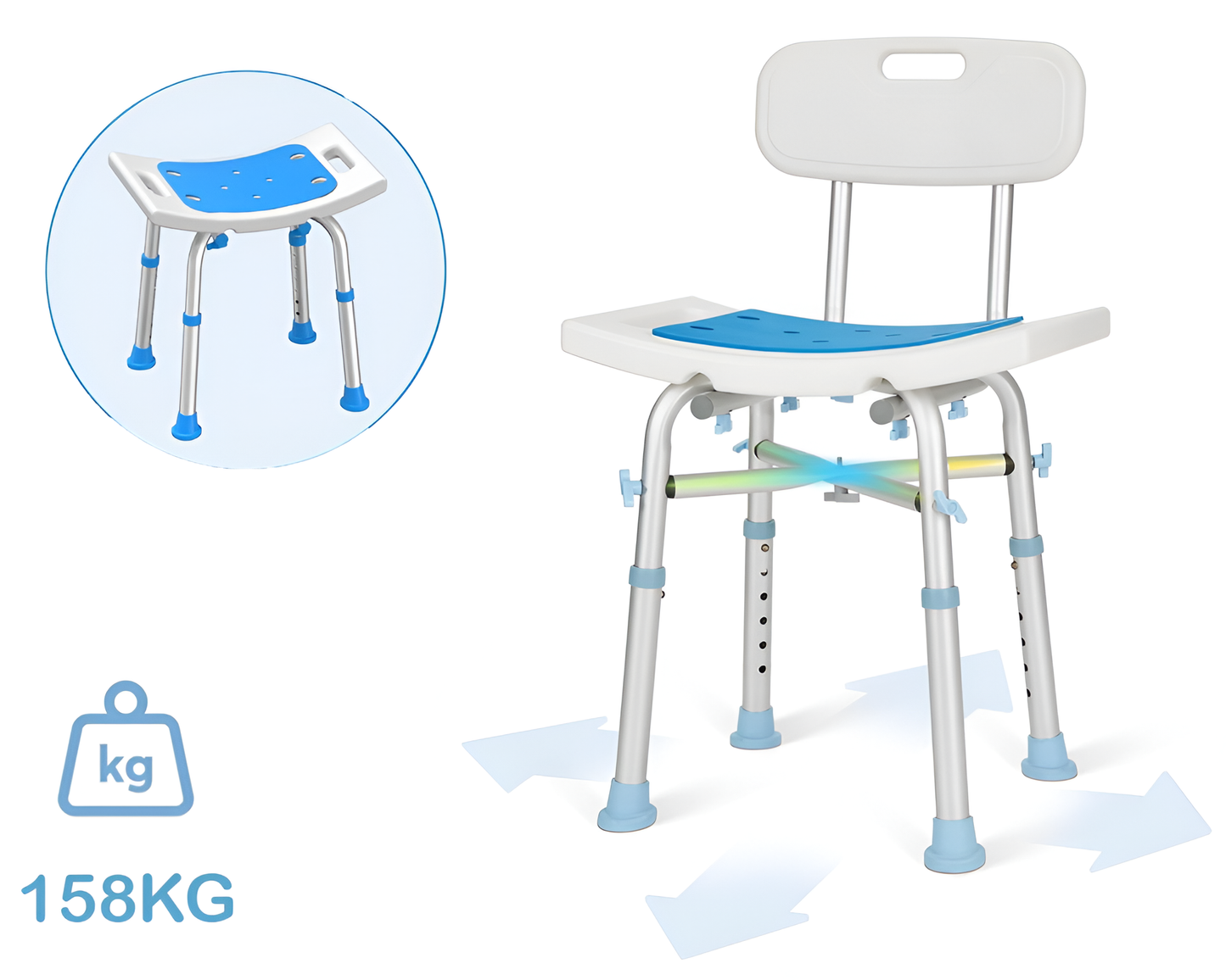 Adjutable Shower Stool Shower Chair