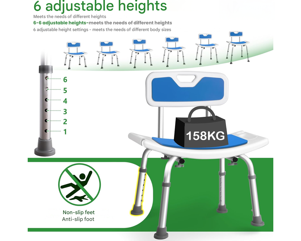 Adjutable Shower Stool Shower Chair