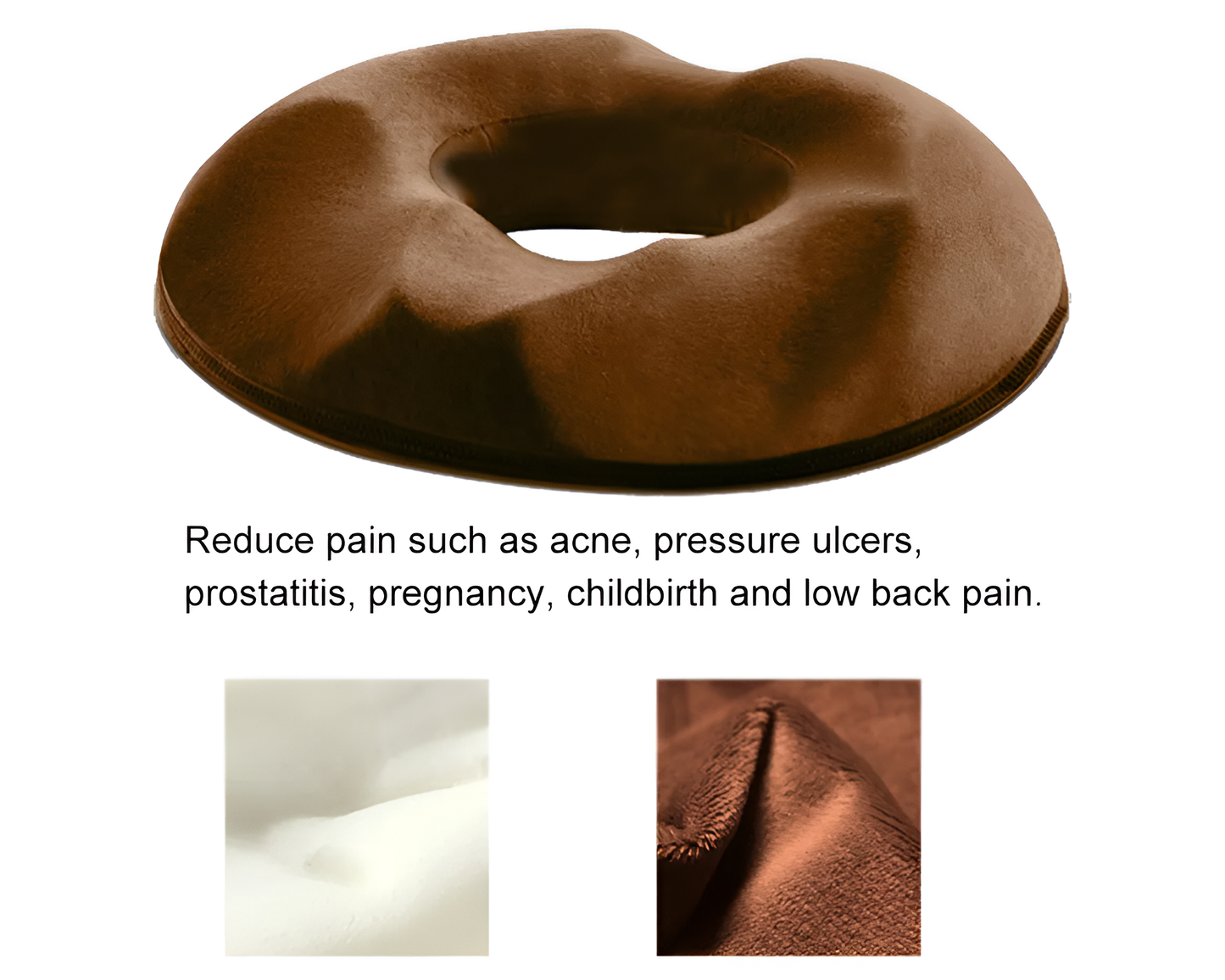 Memory Foam Donut Seat Cushion Pillow