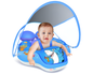 Swimming Ring With Sunshade Safe Pool Float for Little Ones