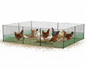Poultry Chicken Fence Net Set– 1.25m x 24m Poultry Chicken Netting Fence Fencing