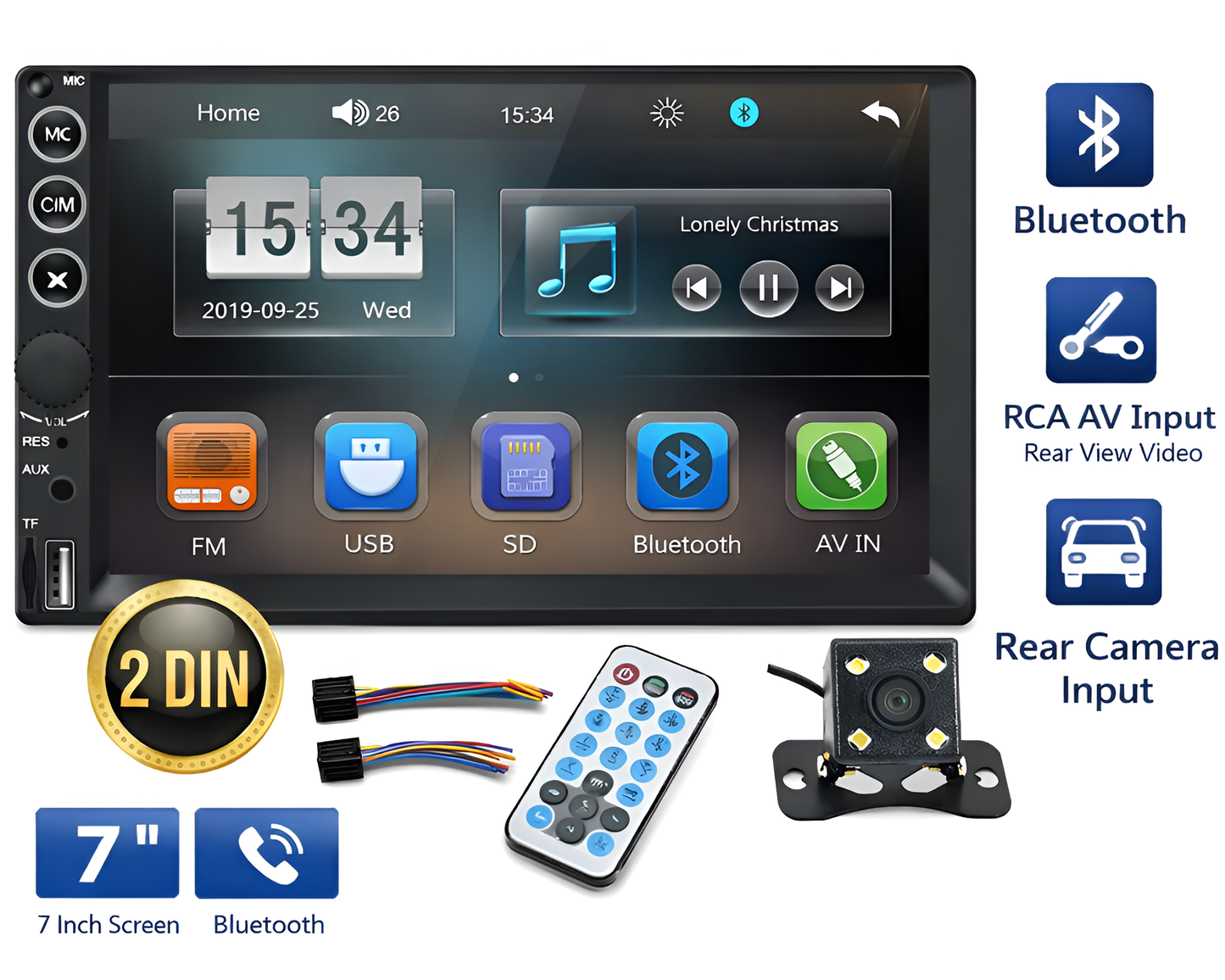 Car Stereo Bluetooth MP5 Player