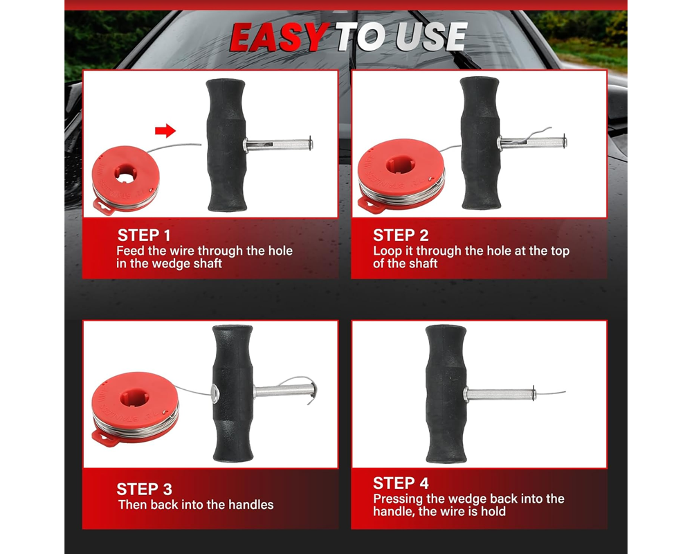 Mechanic Tools Car Windshield Glass Removal Tool Kit