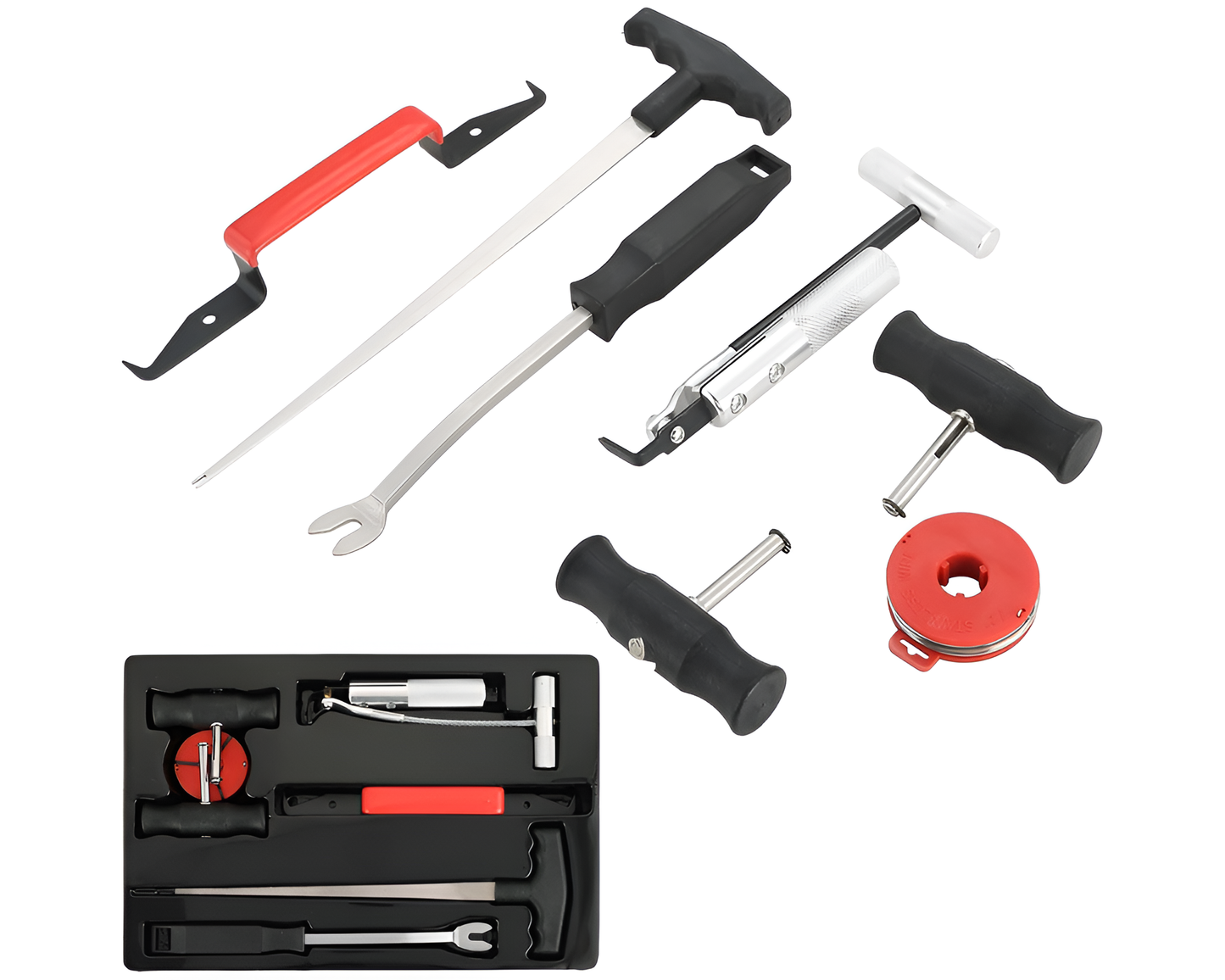 Mechanic Tools Car Windshield Glass Removal Tool Kit