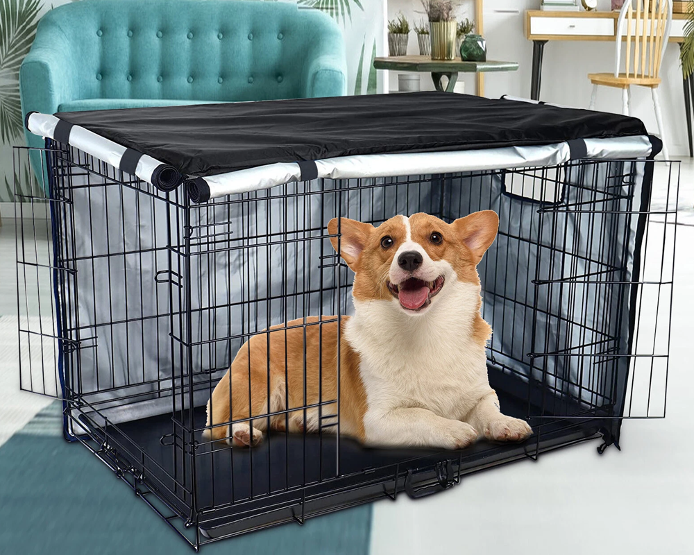 Dog Crate Cover Waterproof Dog Crate Cover 48 Inch Oxford Polyester Cage Cover