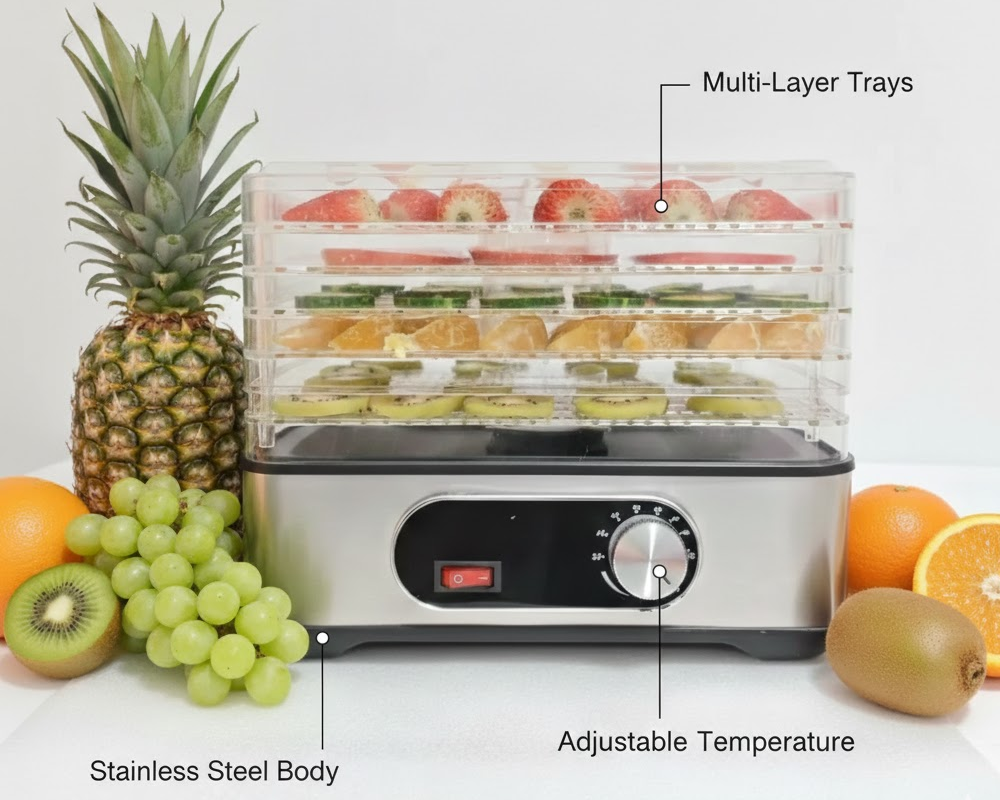 Portable Electric Food Dehydrator Machine