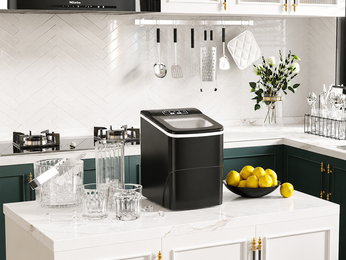 Bullet Ice Cube Maker Countertop Portable Ice Machine 12kg