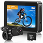 Handlebar Bike Mirror, 1080P Bicycle Rear View Camera Rechargeable