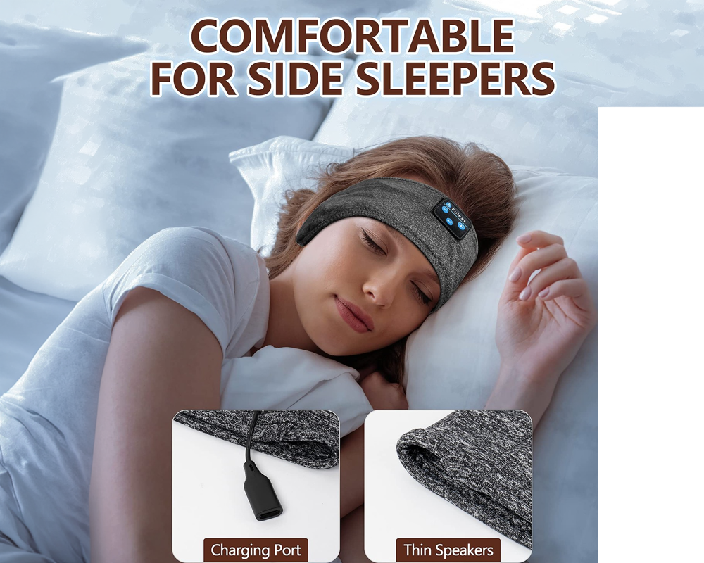 Sports Headband Bluetooth Sleep Headphones Headset