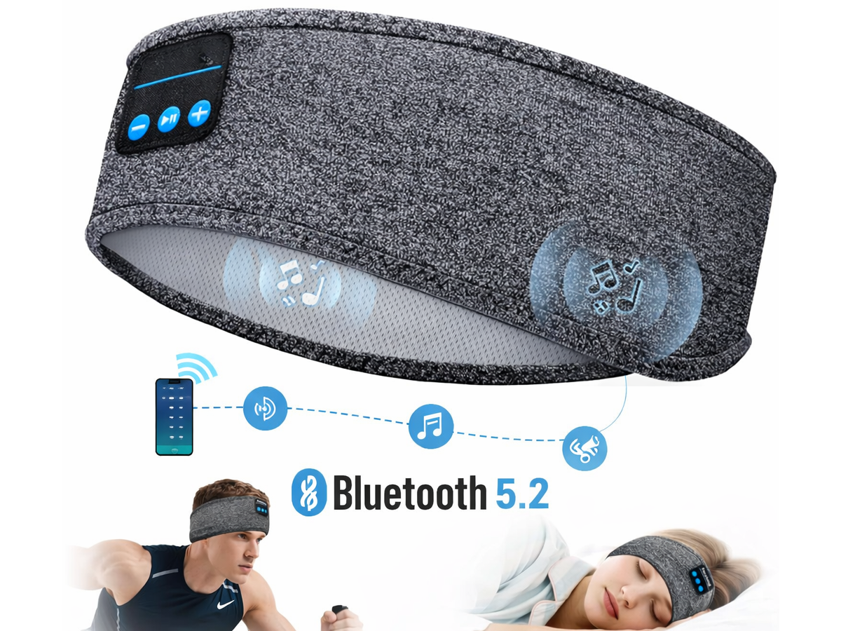 Sports Headband Bluetooth Sleep Headphones Headset