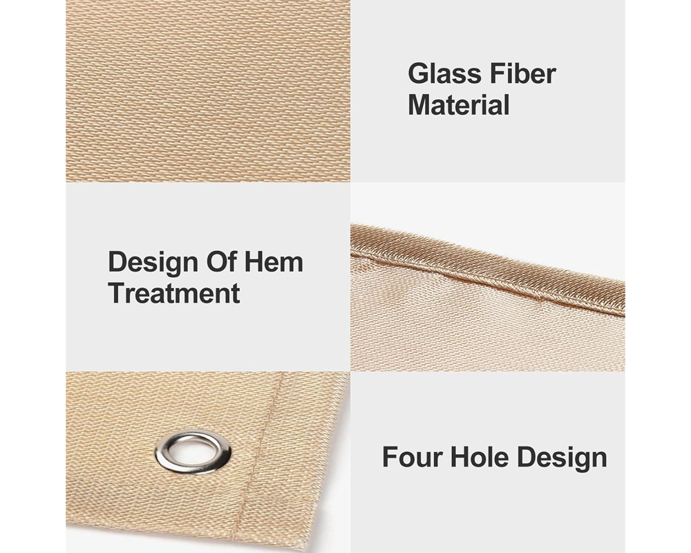 Outdoor Fire Retardant Mat Fireproof Fire Pit Pad for BBQ & Grill Protection