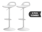 Adjustable Height Bar Stool Set Modern Adjustable Height Bar Stool with 360° Swivel