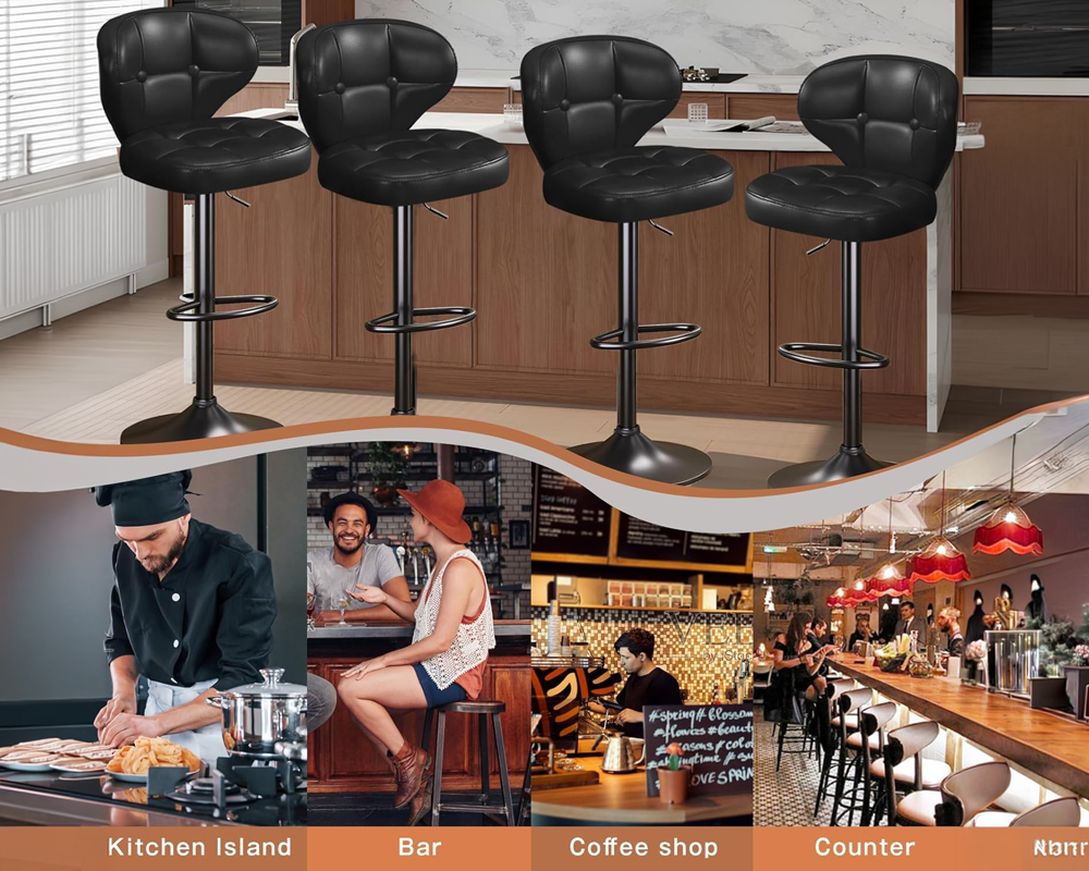 Bar Stool Height Adjustable Bar Stools