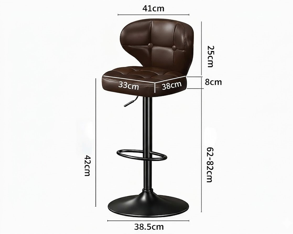 Height Adjustable Bar Stool High Counter Bar Stools