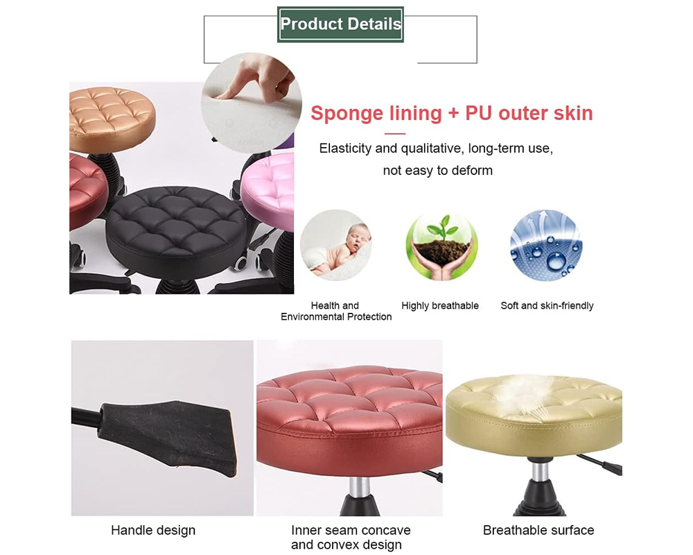 Salon Stool Round Rolling Stool Salon
