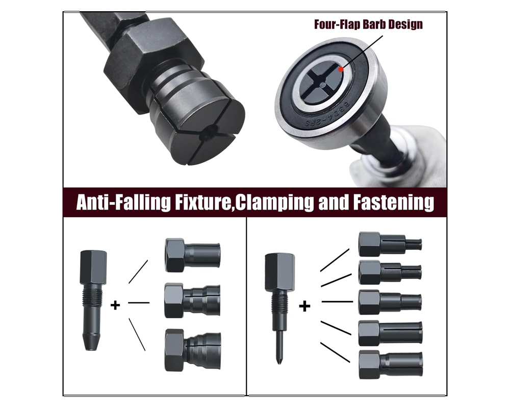 Inner Bearing Puller 12PCS Blind Bearing Slide Hammer Tool Kit