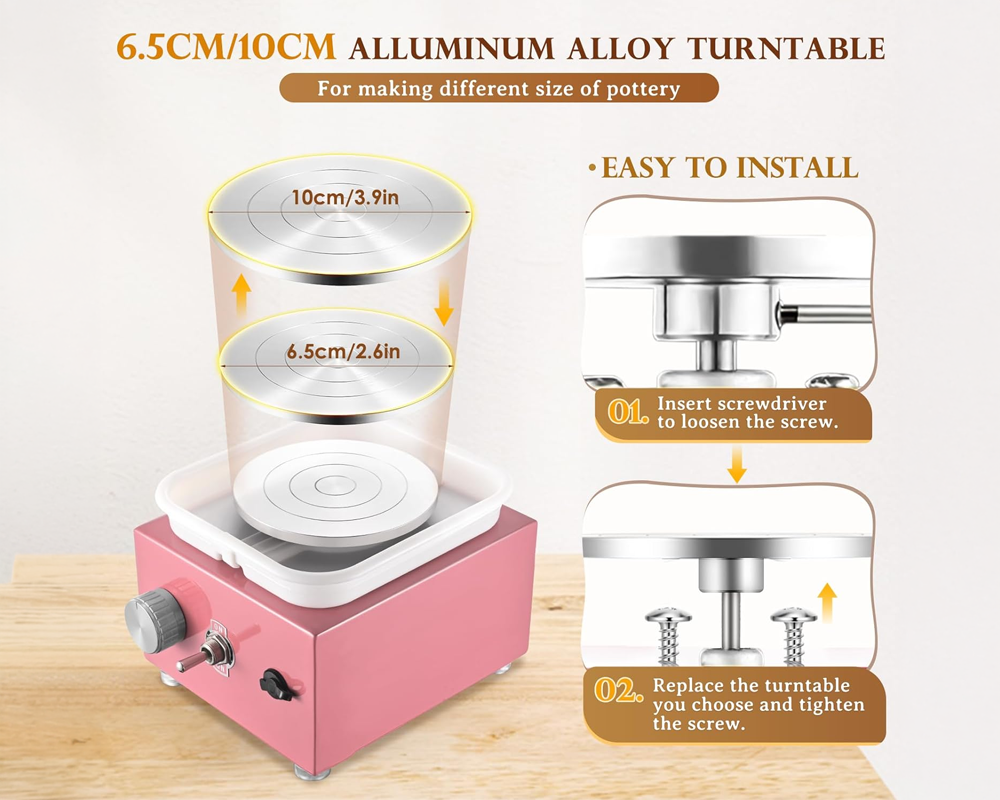 Pottery Wheel Machine Mini Ceramic Wheel