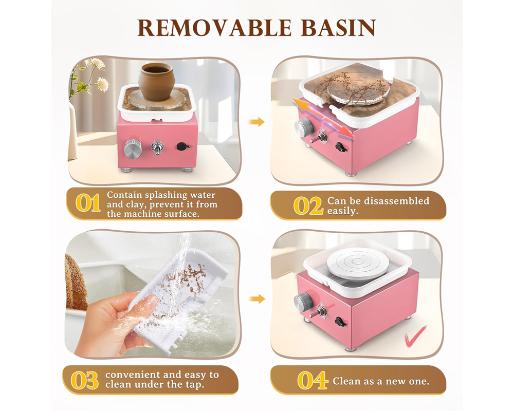 Pottery Wheel Machine Mini Ceramic Wheel