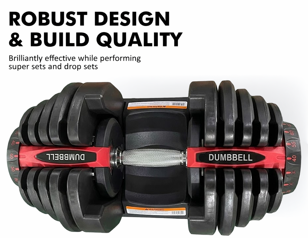 Adjustable Dumbbells 40KG Multi Weight Gym Dumbbells Set