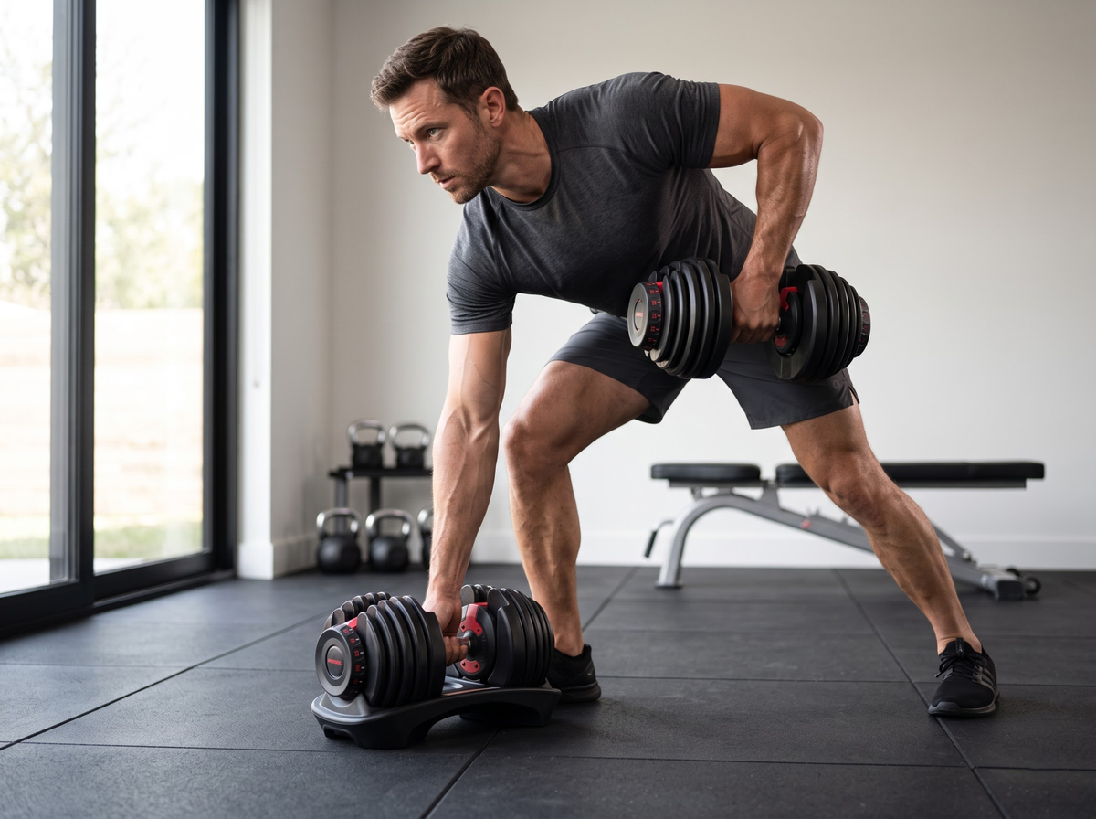 Adjustable Dumbbells 40KG Pair Home Gym Weight Set