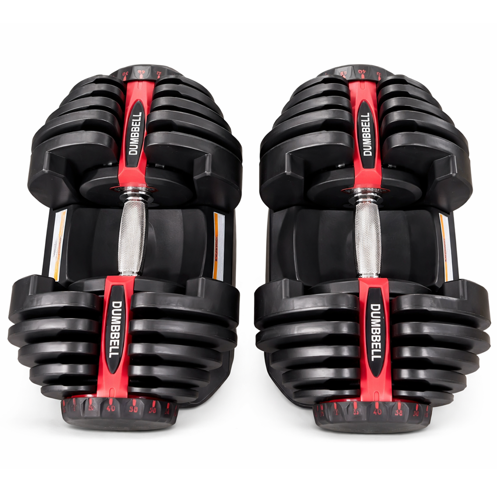 Adjustable Dumbbells 40KG Pair Home Gym Weight Set