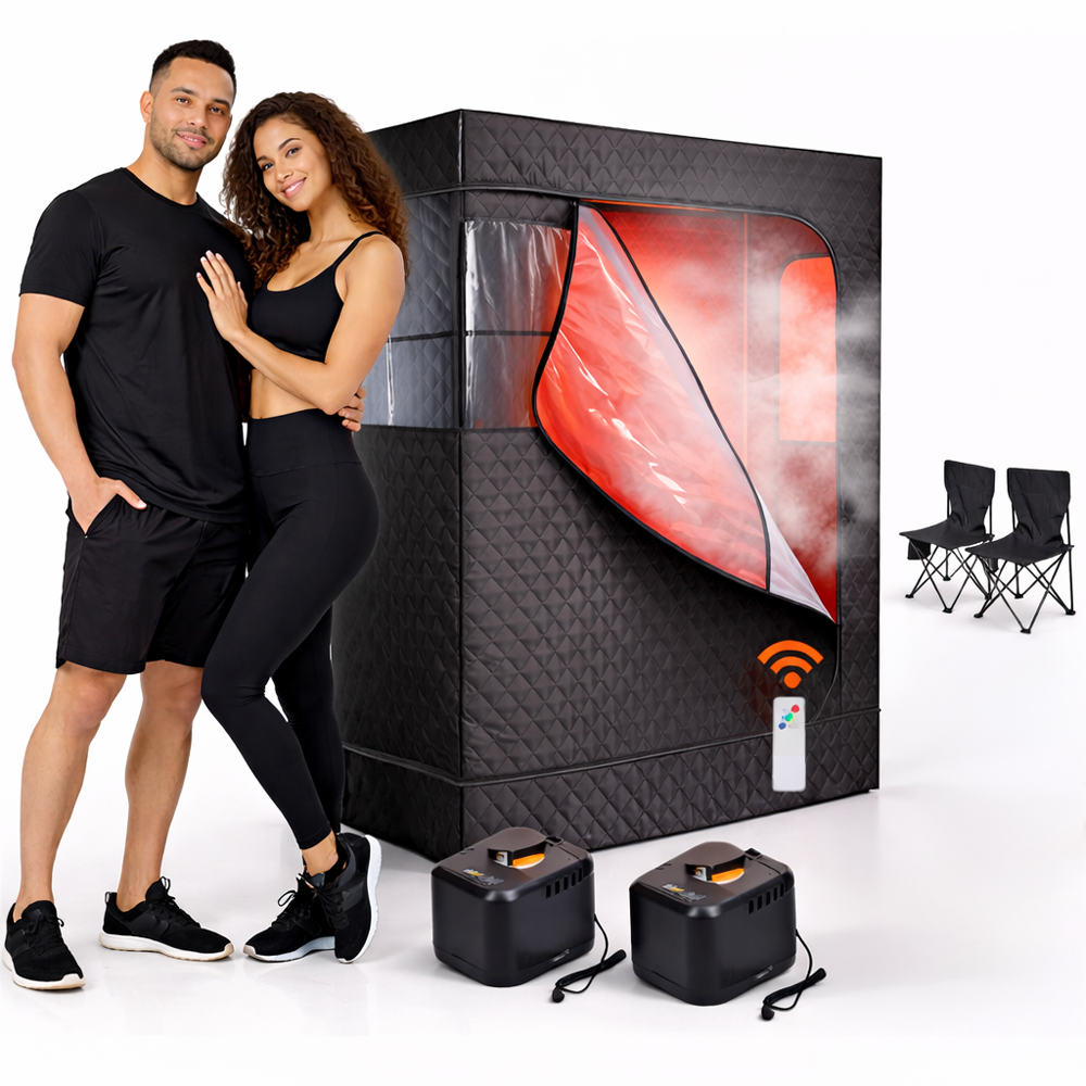 Portable Sauna 2 Person Portable Steam Sauna Tent Home Spa System