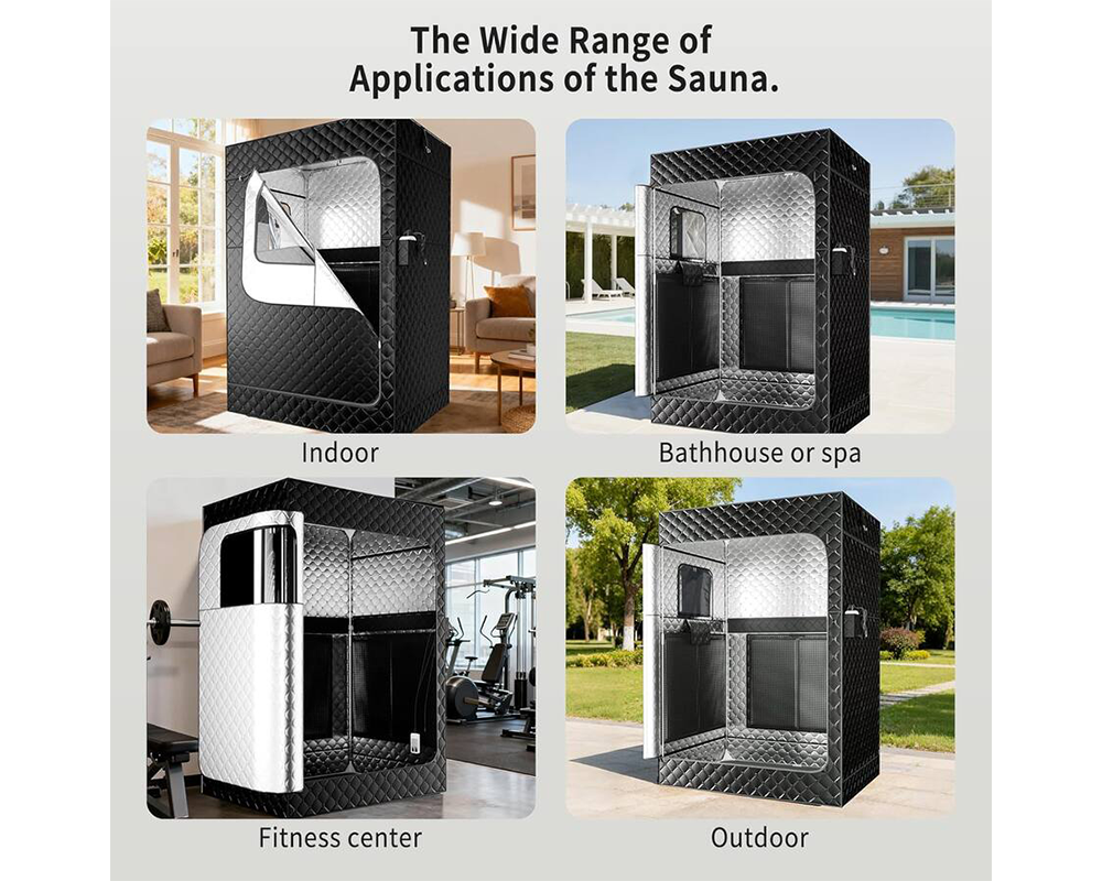 Portable Sauna 2 Person Portable Steam Sauna Tent Home Spa System
