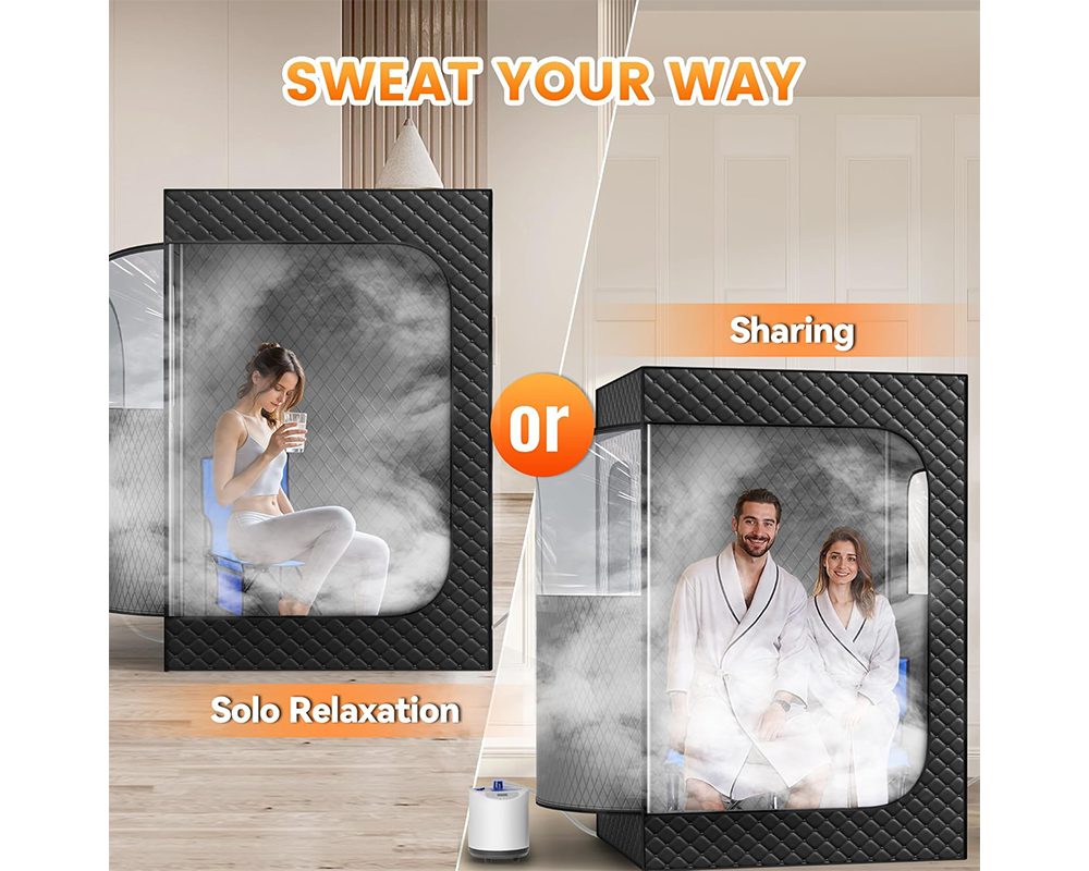 Portable Sauna 2 Person Portable Steam Sauna Tent Home Spa System