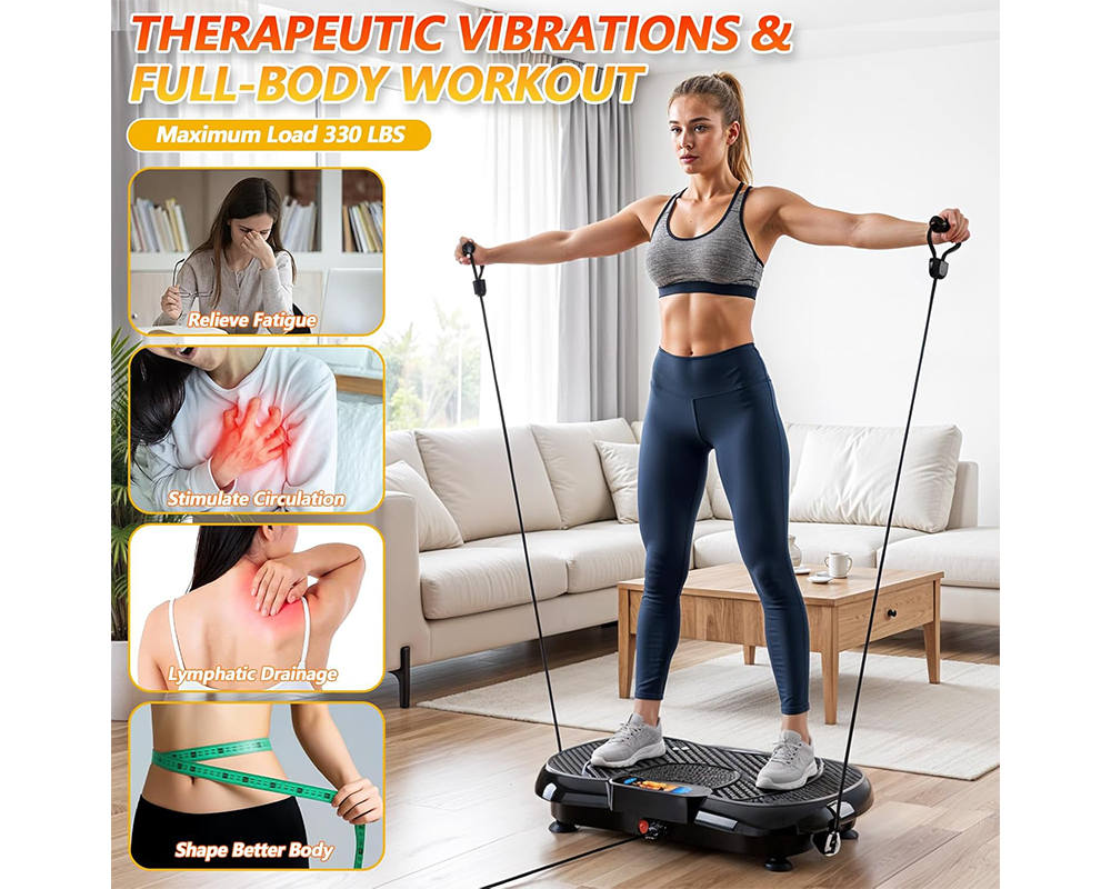 Vibration Plate Exercise Machine with LED Touch Control Penal