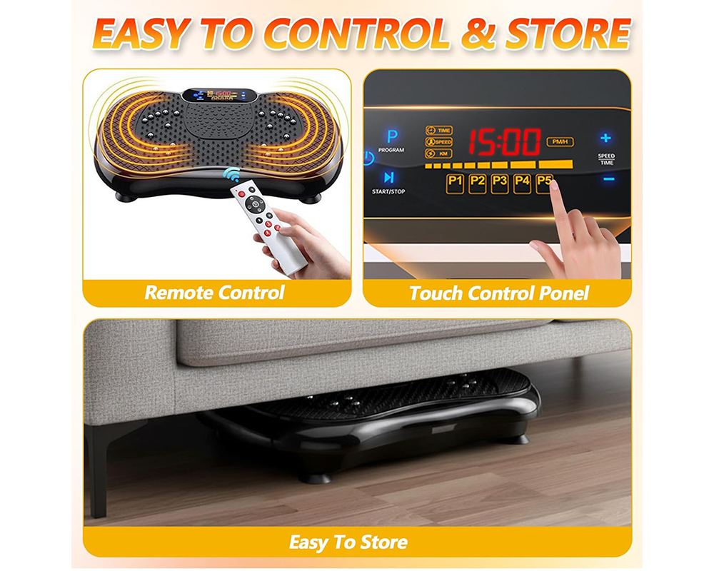Vibration Plate Exercise Machine with LED Touch Control Penal