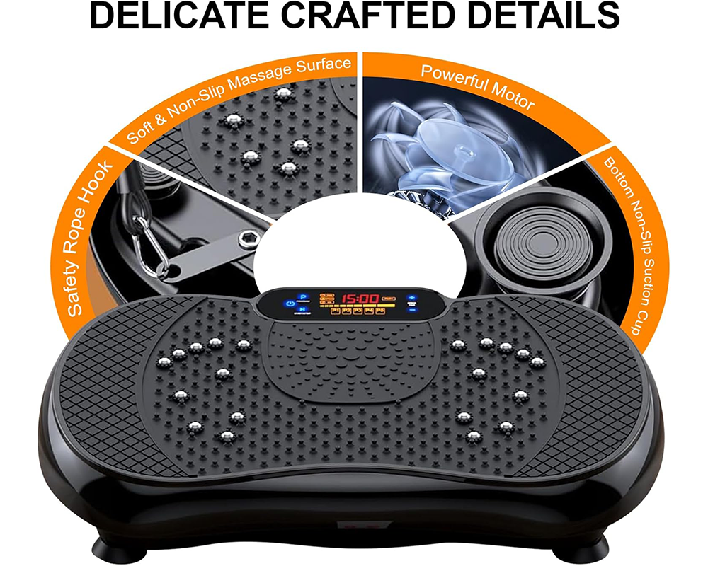 Vibration Plate Exercise Machine with LED Touch Control Penal