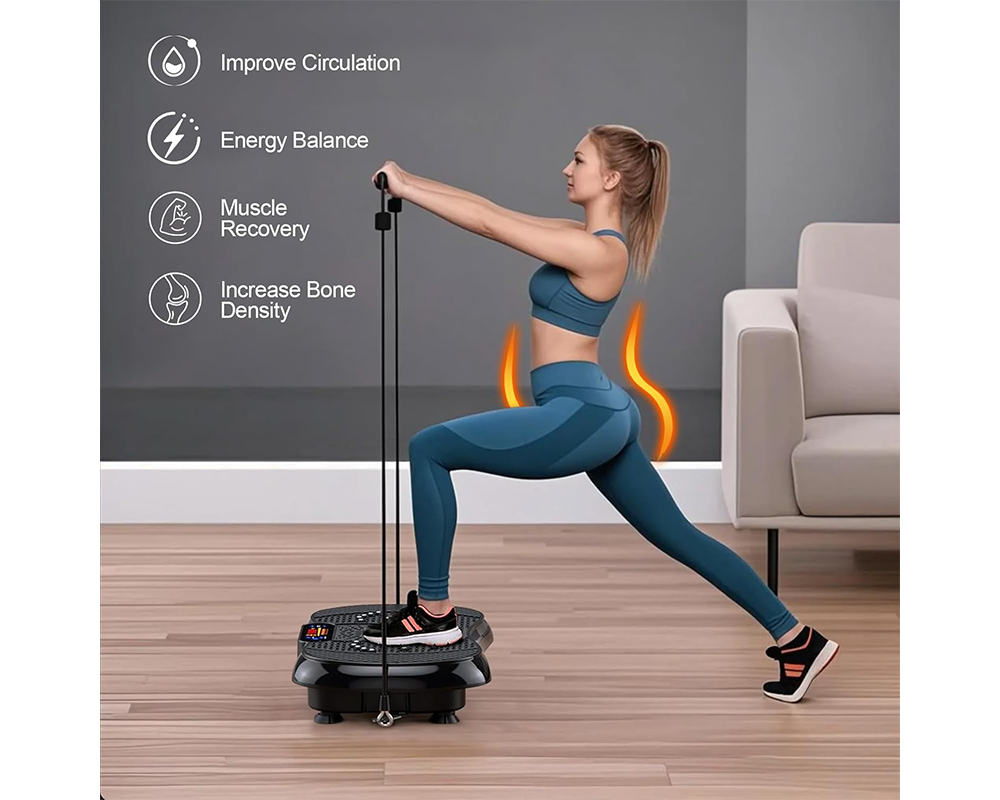 Vibration Plate Exercise Machine with LED Touch Control Penal