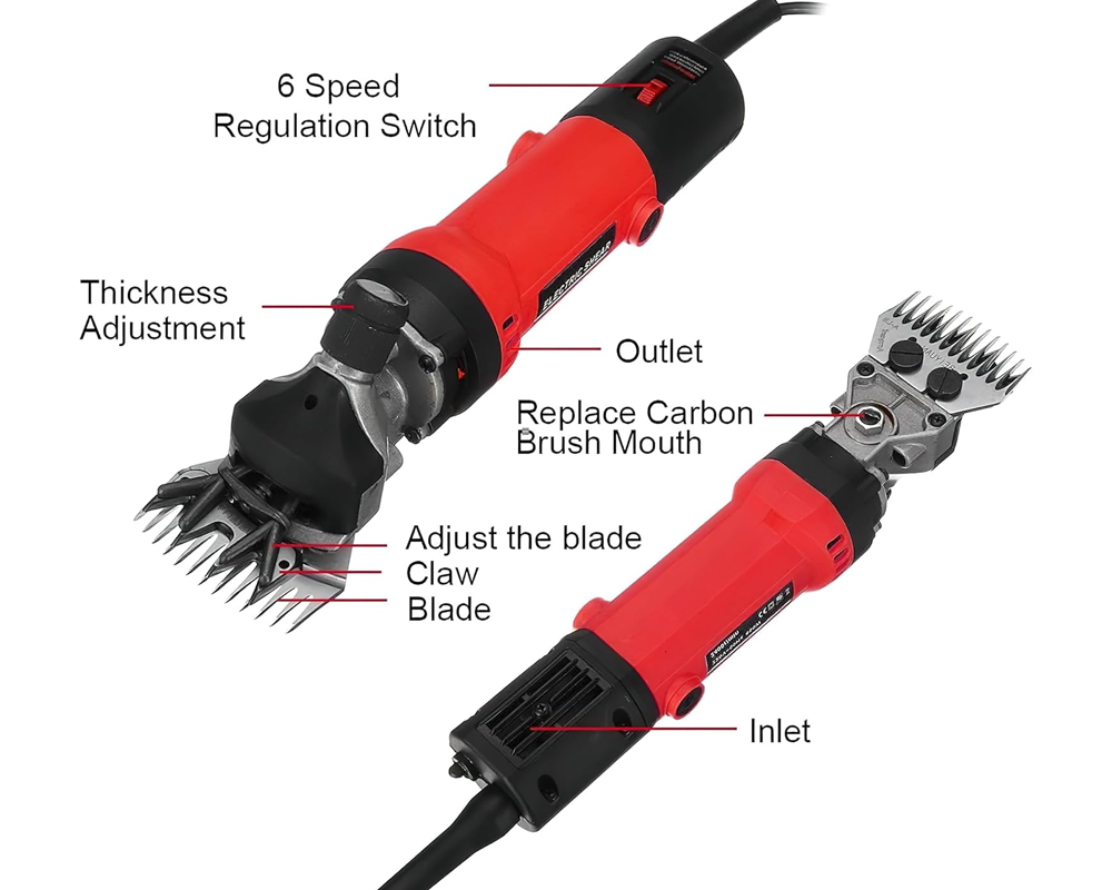Electric Sheep Clippers Heavy Duty Livestock Hair Cutting Machine