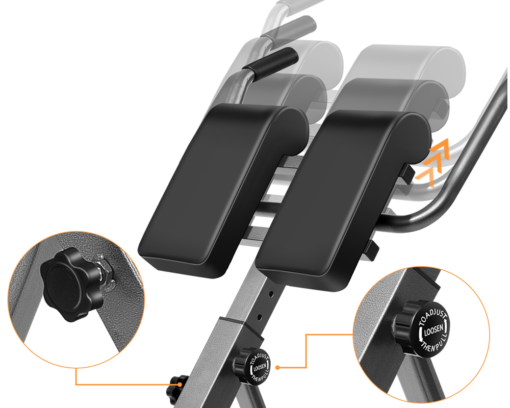 Roman Chair Exercise Bench Adjustable Hyperextension Bench for Home Gym Workout