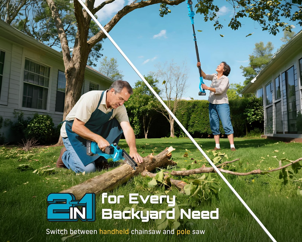 Cordless Electric Pruning Shear Cutter 4 in 1 Garden Maintenance Tool