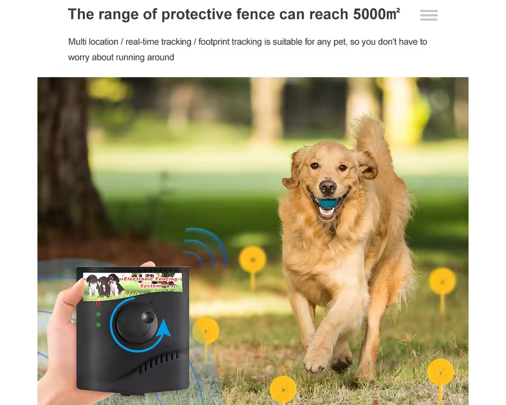 Dog Fence System Electric Dog Fence System Pet Containment System with 2 Receiver Collars