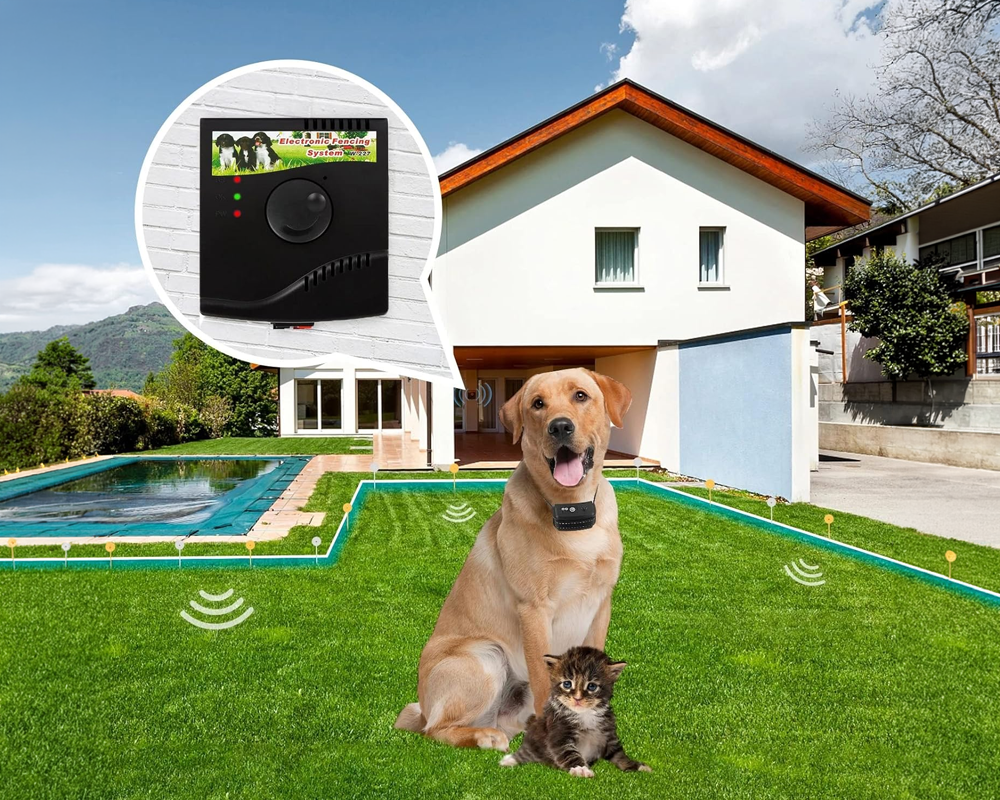 Dog Fence System Electric Dog Fence System Pet Containment System with 2 Receiver Collars