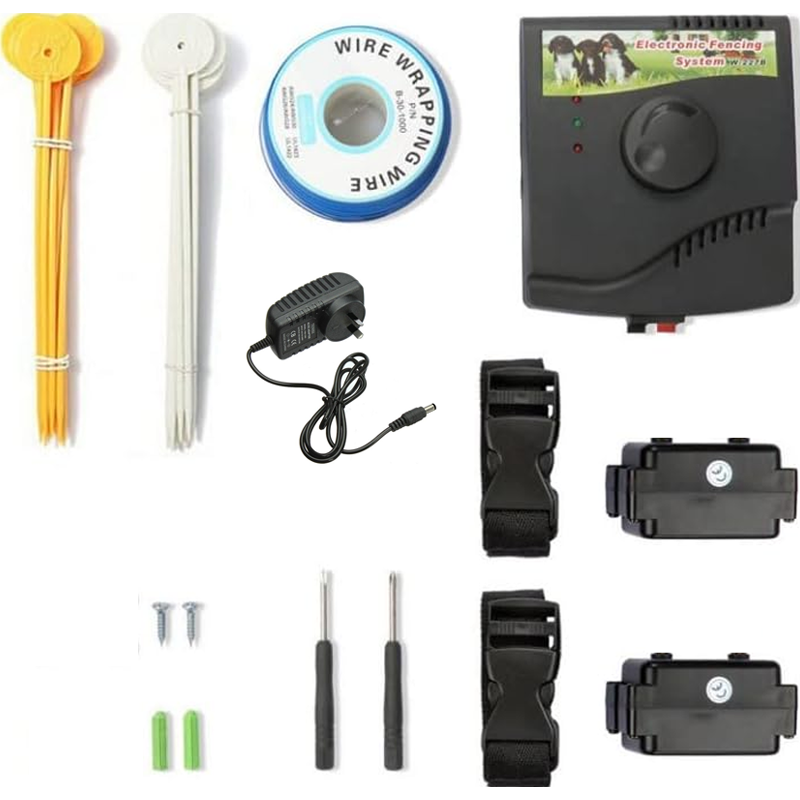 Dog Fence System Electric Dog Fence System Pet Containment System with 2 Receiver Collars