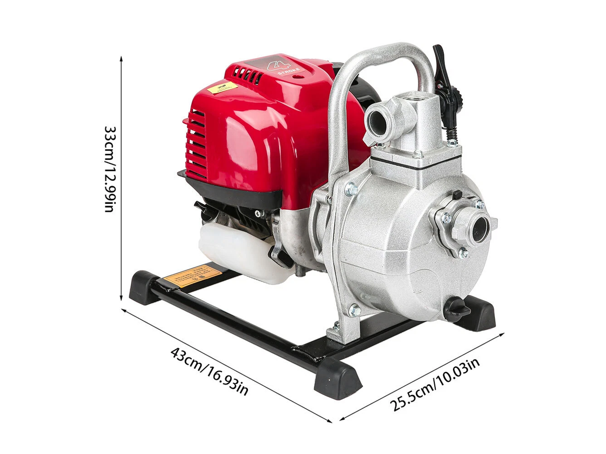 Portable Petrol Water Pump 1 Inch 4 Stroke 1.6HP Water Transfer Pump