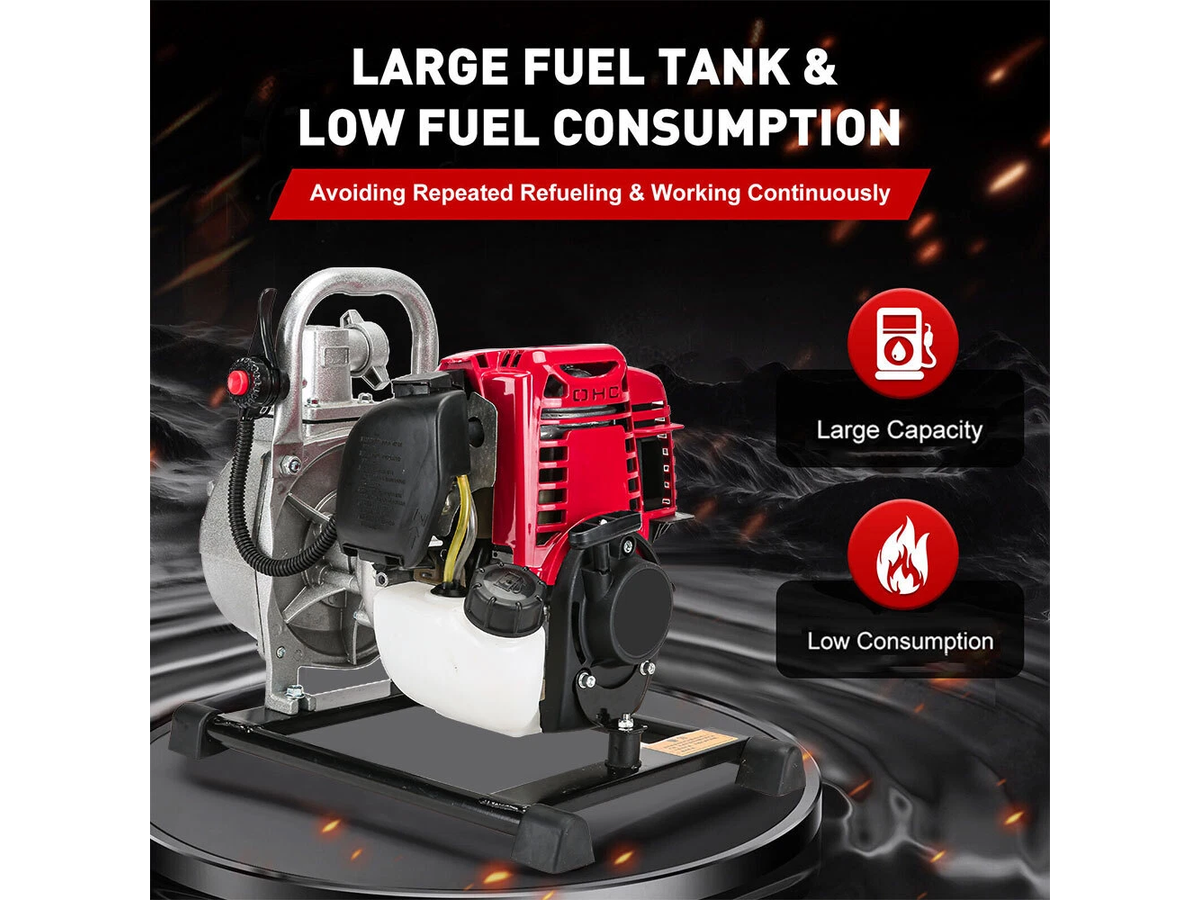 Portable Petrol Water Pump 1 Inch 4 Stroke 1.6HP Water Transfer Pump