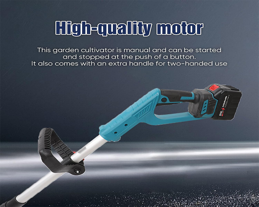 Cordless Electric Rotary Cultivator Foldable Battery Garden Soil Tiller