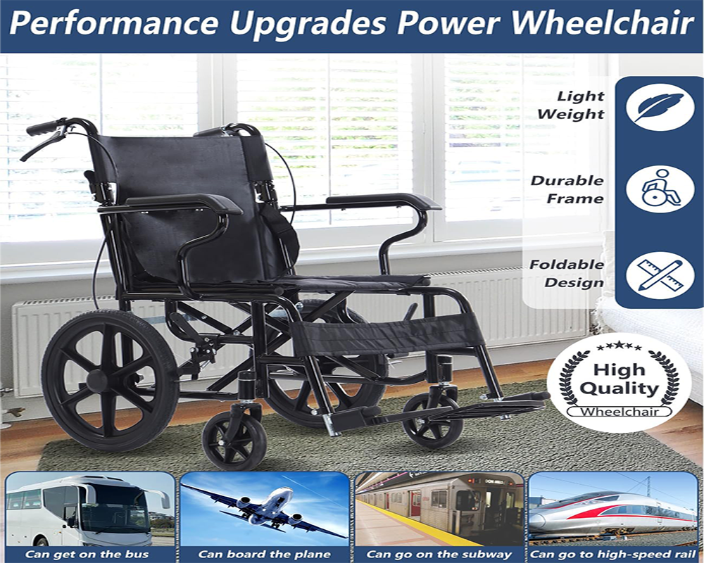 Lightweight Folding Wheelchair 16inch