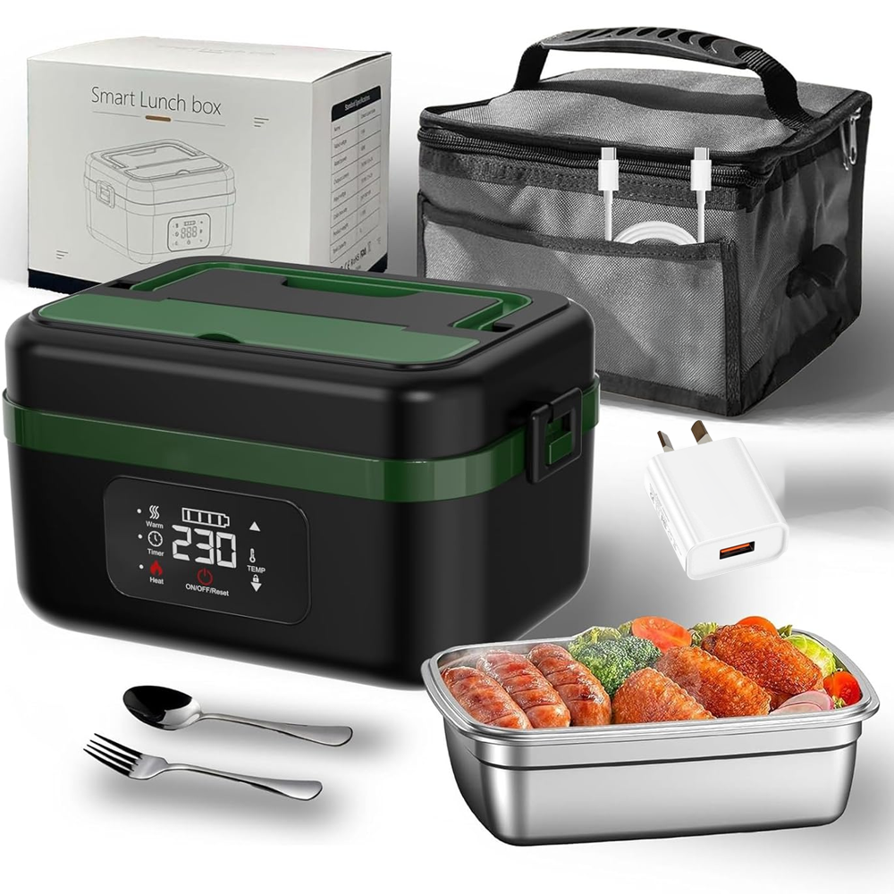 Portable Self Heating Electric Lunch Box Food Warmer